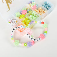 Flower-Themed Letter Beading Kit