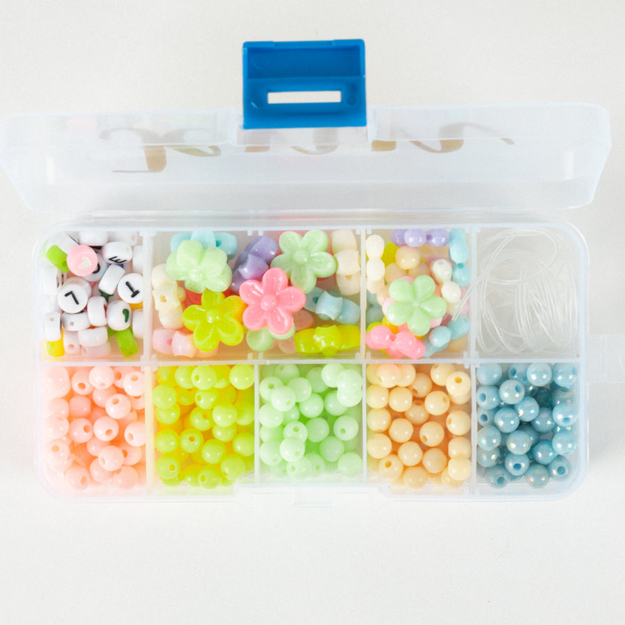 Flower-Themed Letter Beading Kit