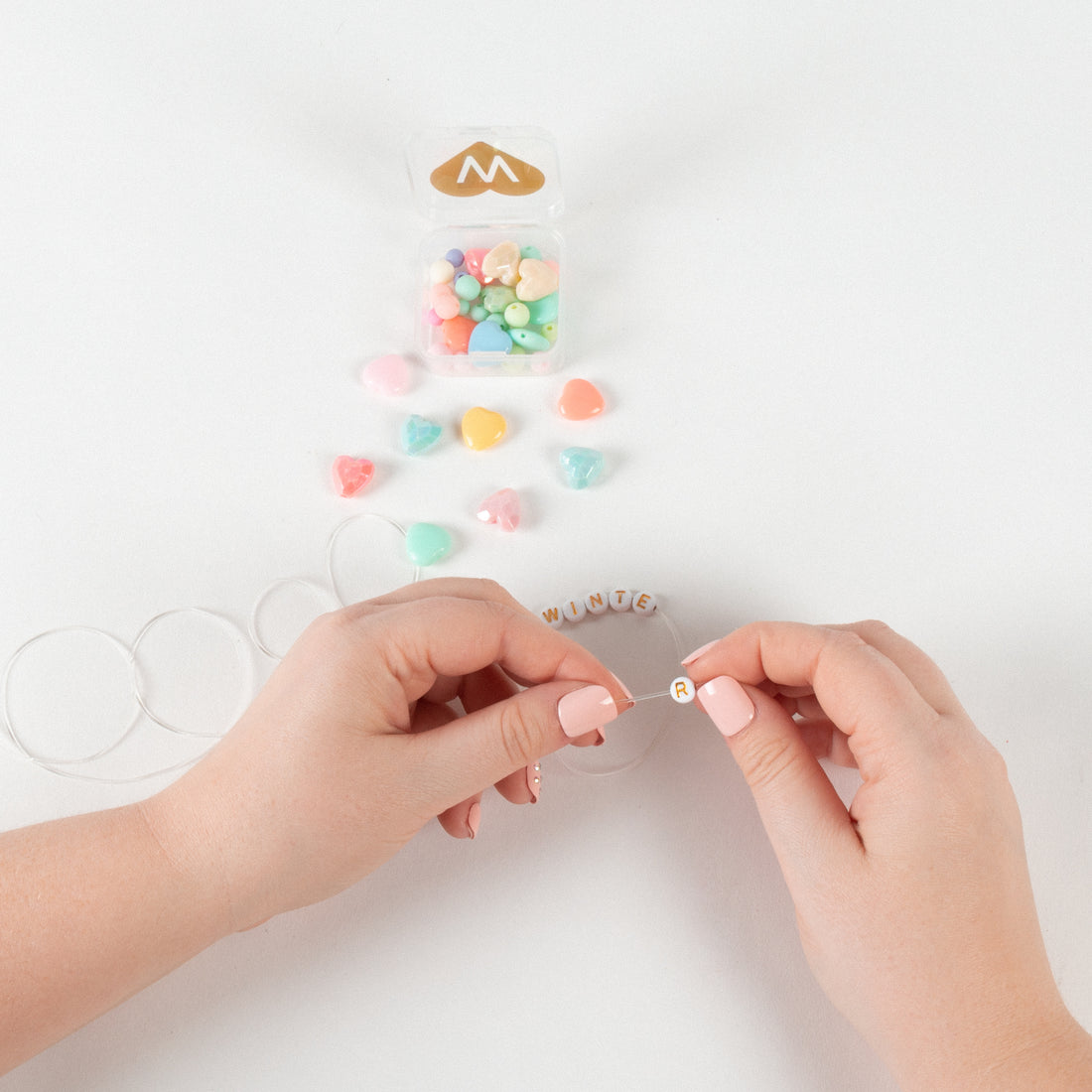 Flower-Themed Letter Beading Kit