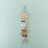 Personalized Ribbon Bow Holder