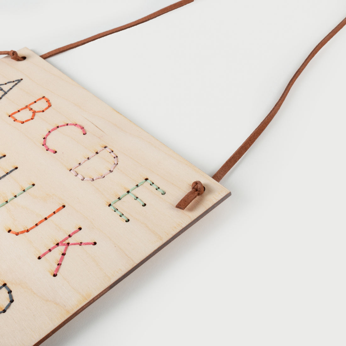 Alphabet Embroidery Sign - DIY Wooden Embroidery