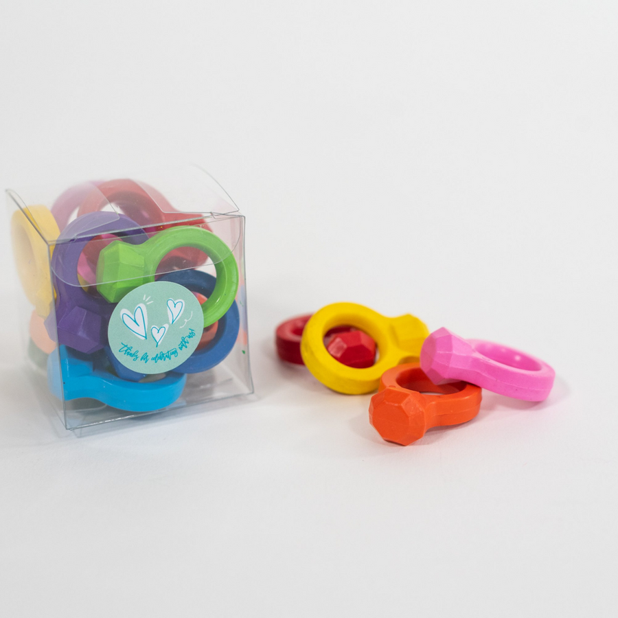 Ring-Shaped Crayon Favor Boxes