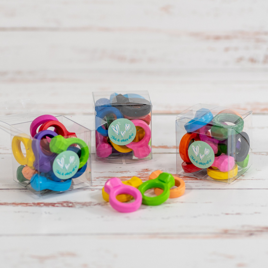 Ring-Shaped Crayon Favor Boxes